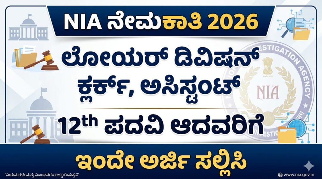 NIA Recruitment 2026